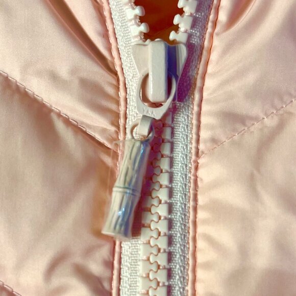 J. McLaughlin Pink Lumi Puffer Vest Size XS Quilted Goose Down Ballet Core NWOT - Picture 7 of 11